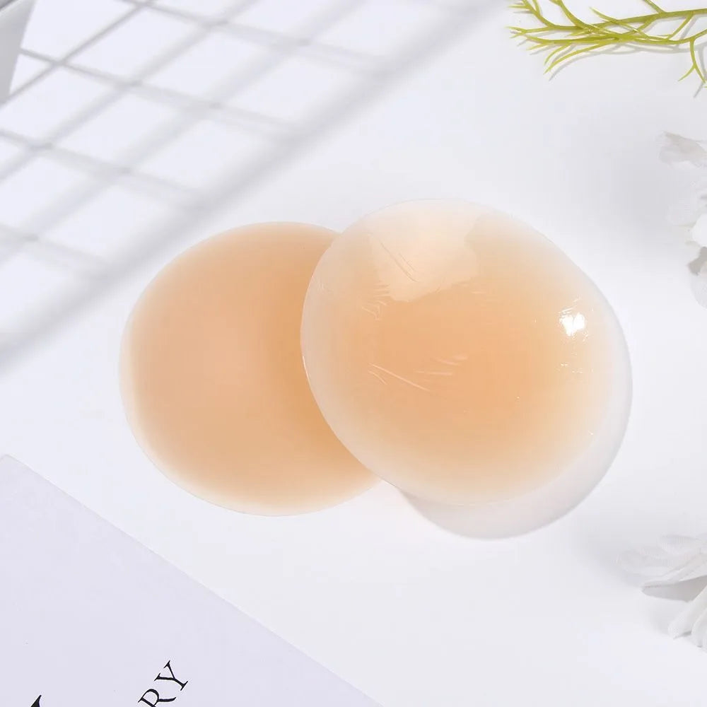 Paire de cache tétons ronds zoom